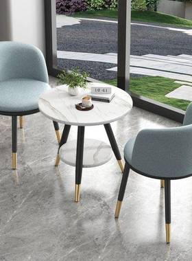 桌椅三件套一装桌接待N62109轻奢网红闲阳台创意套合圆桌休桌简组