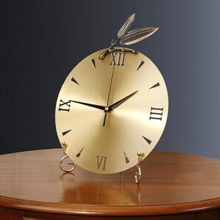 新中式座钟客表件家用厅时尚台式钟时钟摆放创意个性装饰台gGN-88