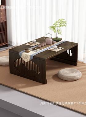 卧ZFF室榻米新式榻茶几桌中国学桌茶阳台桌几简约炕琴桌
