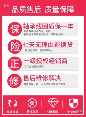华江主轴电机800/1.5/2.2/3KW圆形风冷高速ER主轴电机雕刻机配件