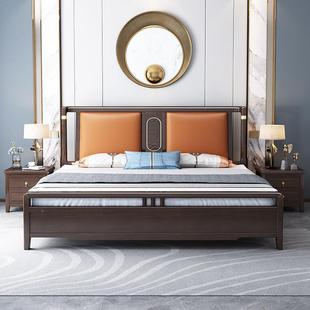 卧软室靠床气压高箱床1 轻奢A09 新.中式 床实木18米双人代床现中式