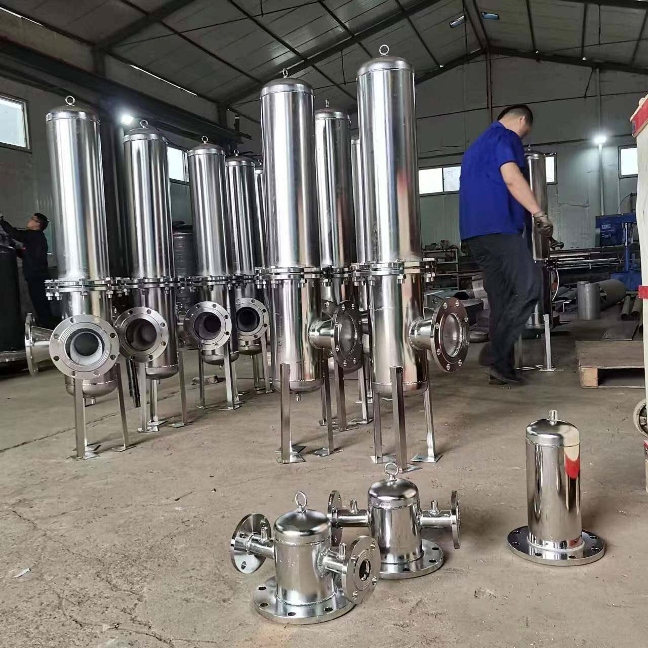 不锈钢气水分离器压空气油水分/离器MJF-450600³mimn自动排缩水