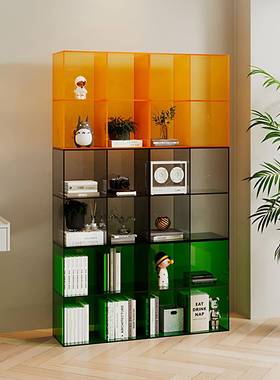 轻奢飘窗柜家用客厅组合装收纳柜角室书置物LRY架书架实卧木墙落