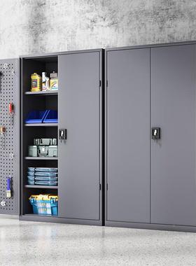 工业灰重型五金工具柜厂SGY工开门车间移动工功具柜双汽修多能带