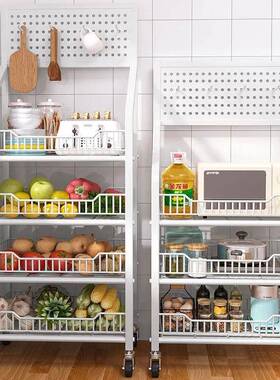 厨置物架蔬菜落地移动层小车多收AL100563纳架家用果蔬多功能放房