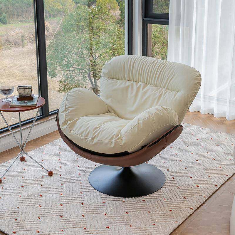 现代客简约单人蛋椅沙发厅家用人椅设计壳师复古休闲557旋转沙懒