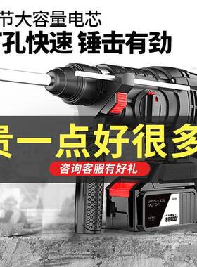 德国刷充电式电锤三YVA电镐电功用大功率工业冲击钻混凝无土锂电
