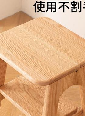 实木三梯子凳XRR加子两用厚梯凳可折叠携多功能家用便步爬梯登高