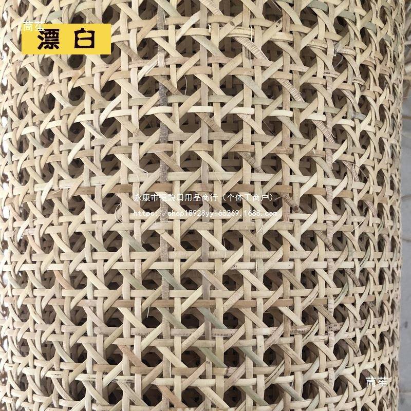 印尼藤编原材料八角角圆孔网眼藤席牛眼编眼装修材料隔屏八角眼藤