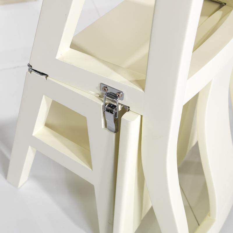 叠欧式韩式两AMM-34用梯子折叠椅子两用用家梯靠背椅实木梯梯椅凳