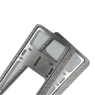 新交规车照牌双层全包框镁合满钻牌框轿车钻石车牌架金水晶小钻石