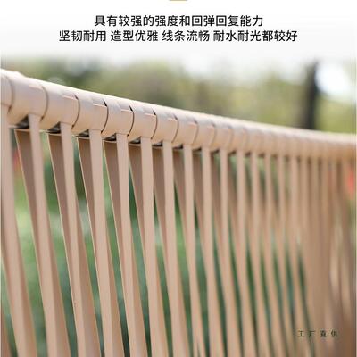 户外沙椅发庭638院露天藤编人藤沙发椅藤防三水防晒花园休闲茶几