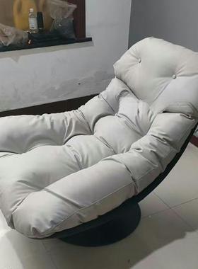 意式轻奢客20073阳台休椅闲可躺懒单人沙发设计师人转椅沙发椅可