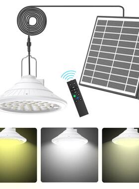 太阳能充电吊鸡窝灯感农场照明可光遥控照明户外露营太阳HJ219能