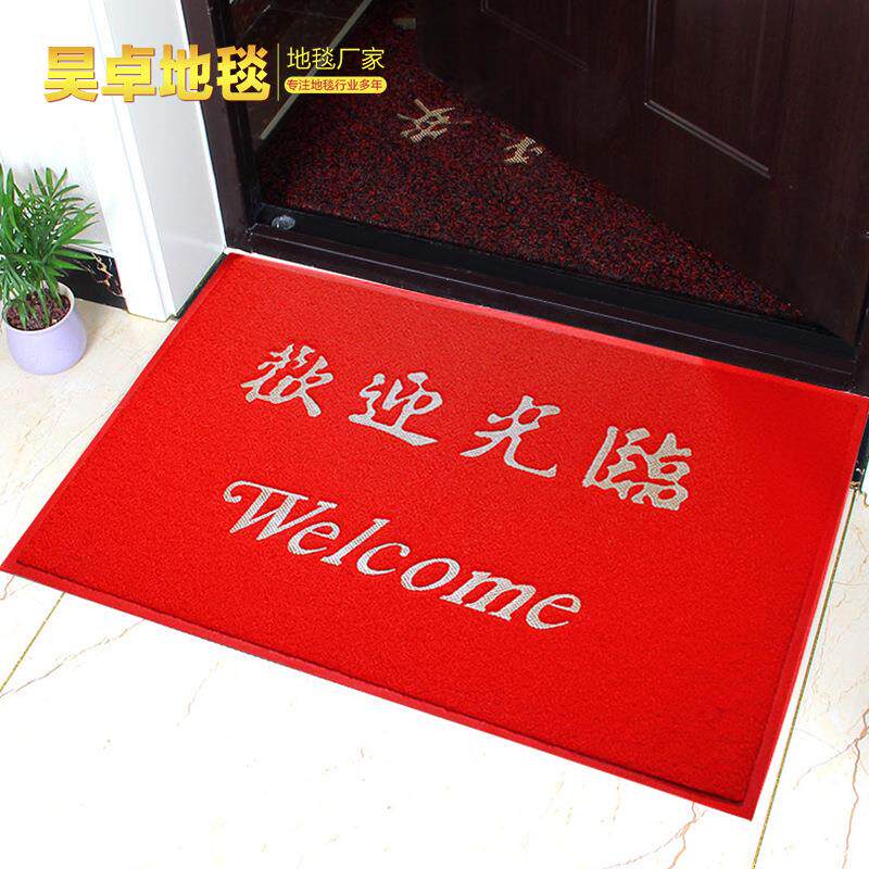 厂家OSRPVC入防户地垫酒店门口防滑门垫脚垫地毯olog广告滑垫