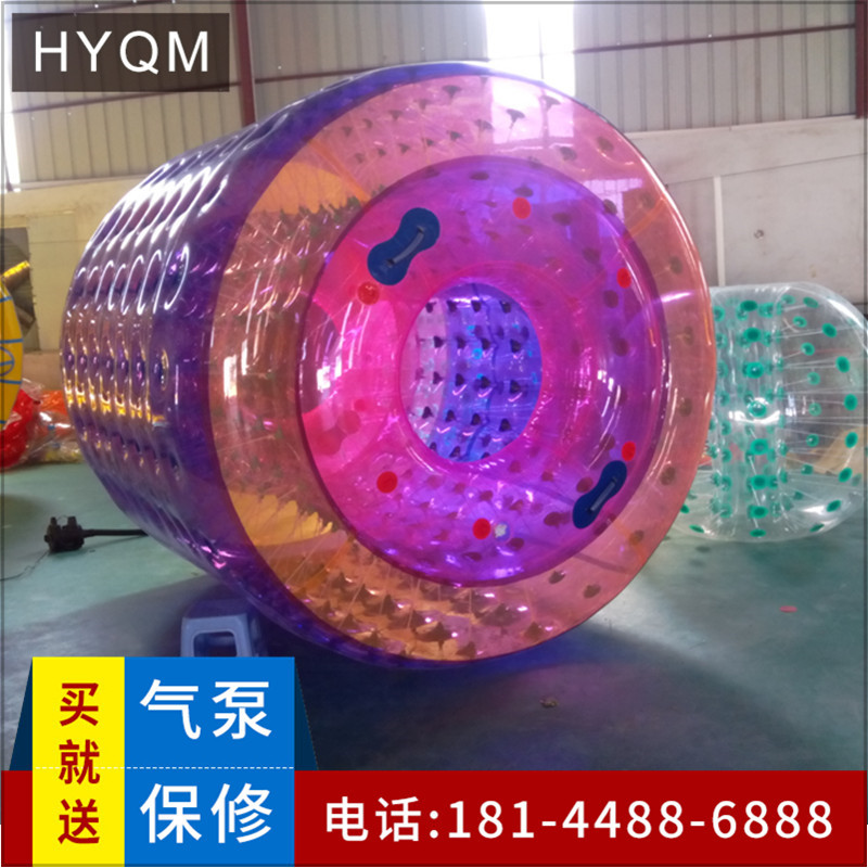 水上透明充气滚筒芭蕾舞球