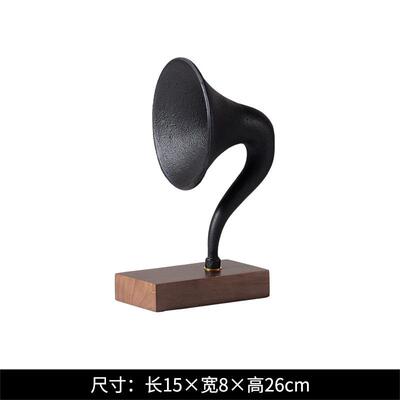 美式复古留声机摆件客端玄关酒柜电视柜轻奢厅JNB高乐艺音术装饰