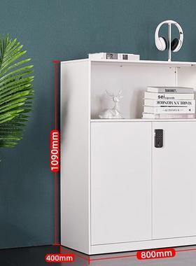 拆装隔密MMG-001码文色件柜矮柜皮储物柜办公室断边柜靠墙黑白组