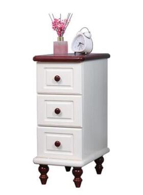 家直销园风收纳柜实木置田物架子窄款出租房室家厂用简约床RXJ头