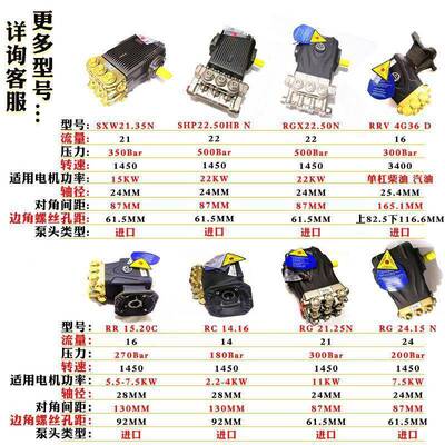 意大利进超高压AR洗机泵头总成刷车工业水泵R1GX22.50公N5清00口