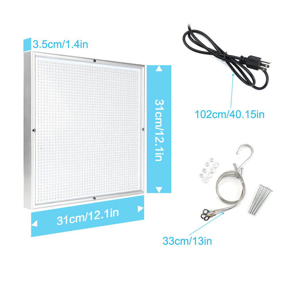 LE量子板植物灯1果65珠120W方形植3物生长灯LED大棚生长灯树ENZ麻