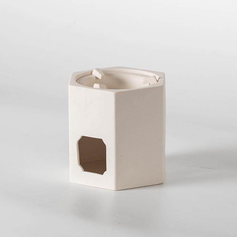 日PGX式白炉泥工六角炭炉工夫煮茶炉侧把砂茶铫壶烧水碳凉炉炉夫