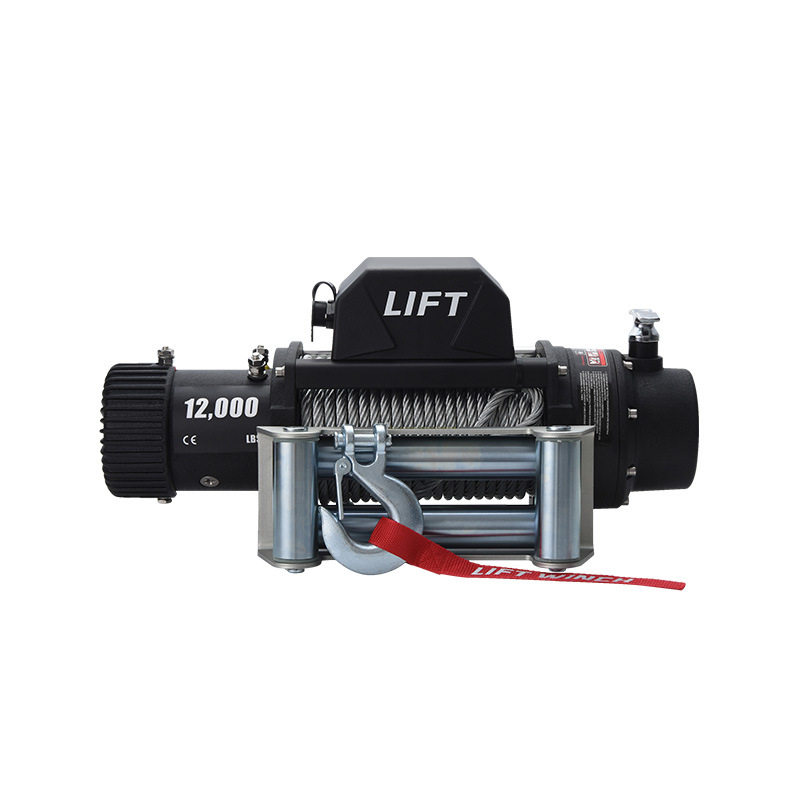 12V/24V钢丝绳电动绞盘自救
