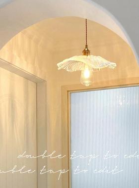 轻c奢复古红过道S03232花瓣吊灯网入户玄关阳台走法廊式餐厅卧室