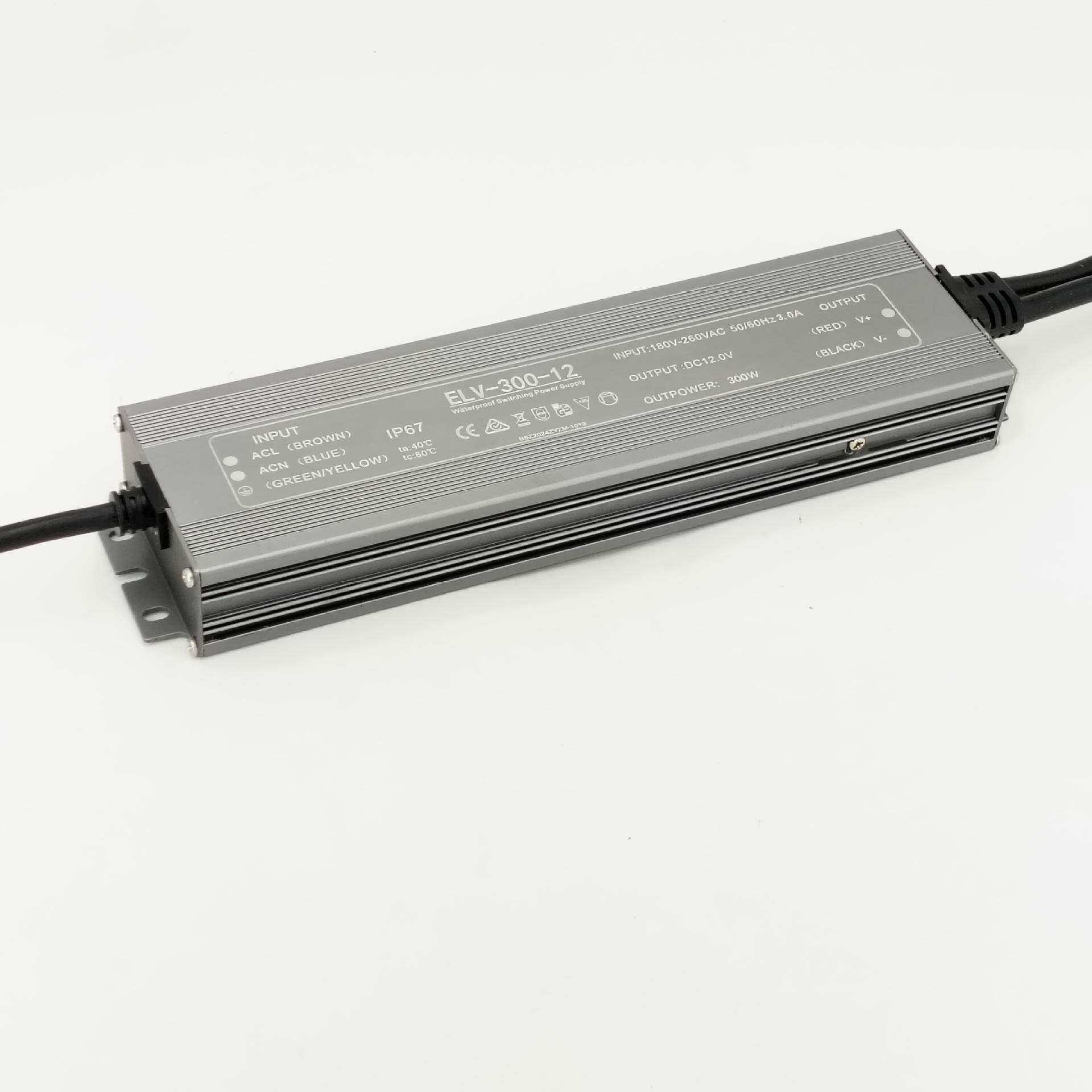 300W防水电12V2水4V36V48V室外968防水电IP67防L源ED驱动电源源