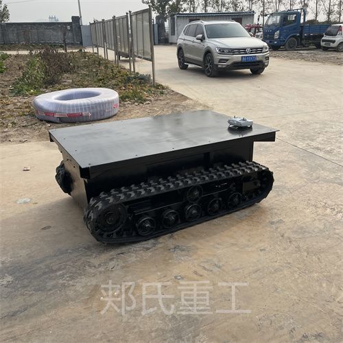 橡胶钢制履带底盘履带行走总成农用果园液压电动履带底盘总成行走