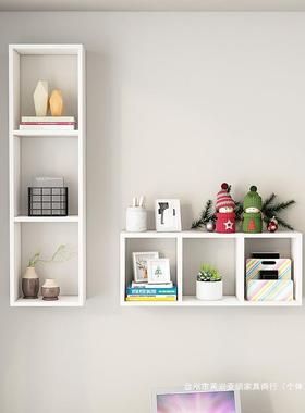 7W实柜木书架墙挂上置物架壁47990收纳物挂墙书柜墙面墙壁子壁挂