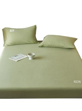 双层纱棉床床纯笠单件全YY03290棉学生宿舍单加厚罩三件套床垫保