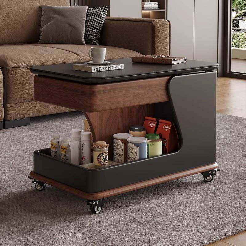 沙发边KMF几小茶轻奢角小户型可移动升降茶几客几厅家用小桌推车