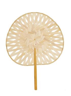 A5L编竹加竹扇风子女家古团扇蓝色可爱蒲扇竹扇纳用凉扇风F76M955