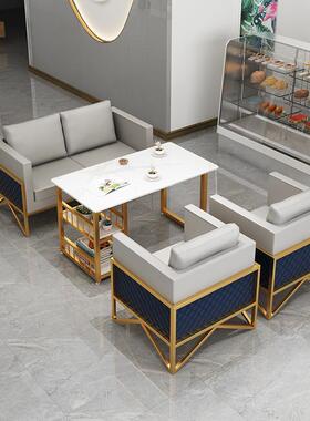 奢酒店大KX-65500堂楼办公轻接待休闲区卡座沙发务简约售处洽谈桌