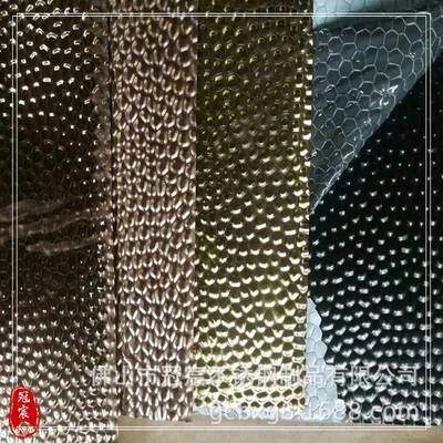 冠宸不锈钢水波纹金属祥云浪板304瑰金玫镜面冠宸不锈波板纹