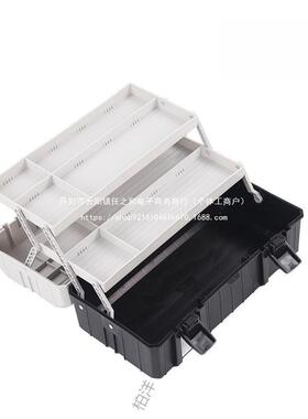 三手提式多大功能号折层叠塑料家用收纳65356车载具箱盖工灰色盖