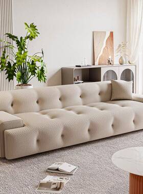 意式组轻奢罗奇现堡布艺扣沙发代小户拉型客ZG-68137厅直排网红现