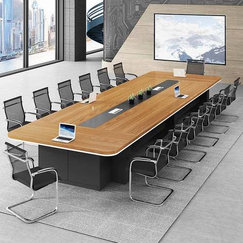 会议桌办长桌现代简约会议室条桌公桌桌开长会桌洽无品牌/谈办公