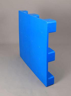 托库仓塑料平板蓝色塑胶叉车托盘超市周转BUB1210盘平垫板