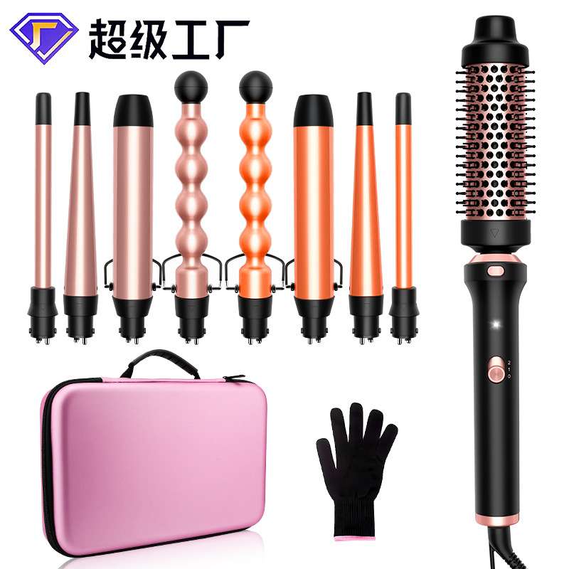 女士家用多功能卷发棒五合一换管卷发棒不伤发负离子大波浪家用