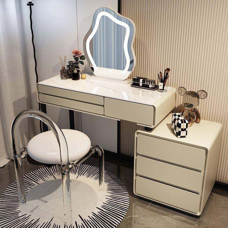 2024奶油风岩板实木梳妆台床头柜一体网红伸缩化妆台卧室现代简约,五金/工具,五金工具箱/五金收纳箱,淘宝优惠券,粉丝福利购,淘宝优惠卷