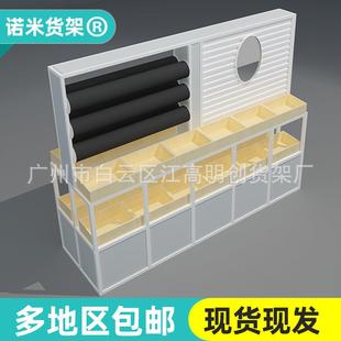 化妆品耳环饰品柜头饰耳钉展示架10元 店中岛发饰钢木柜发簪