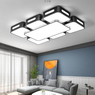 225年新款 L长ED客厅灯简约0现代大气用吸家顶灯卧室86613灯方形吊
