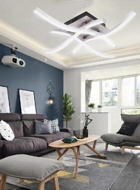 ld吸顶厅灯入户门过e544道四叉灯波浪线条餐厅走廊阳台灯具现代