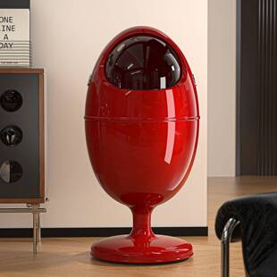 新值款翻室盖客厅垃圾桶卧家ym.7268用办公室大容量高颜带轮可移