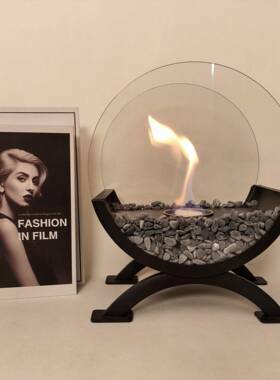 酒精艺术网红壁炉真取焰暖火NAY家火用室内炉装饰桌面摆件火户外