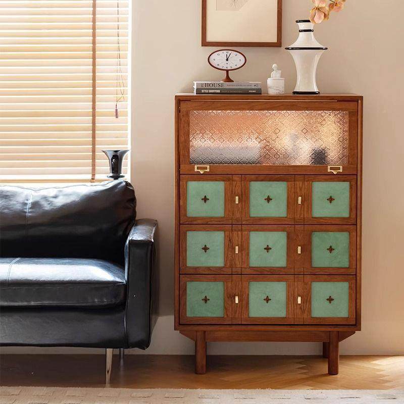 复中古风樱桃实斗柜客厅餐边柜沙发电视柜旁小木边柜鎏木FMI金古,鲜花速递/花卉仿真/绿植园艺,割草机/草坪机,淘宝优惠券,粉丝福利购,淘宝优惠卷