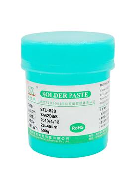 SZL家直销低温无铅锡膏格MGKsn/b价i锡浆厂led灯贴片专焊膏500G用