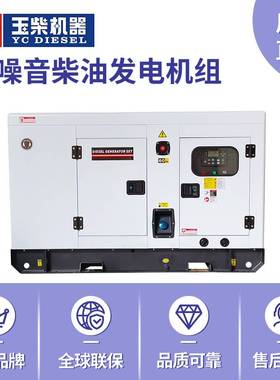 小型发电机20kw30kw玉柴柴油发电机组30KVA电调跨境无刷电机工厂